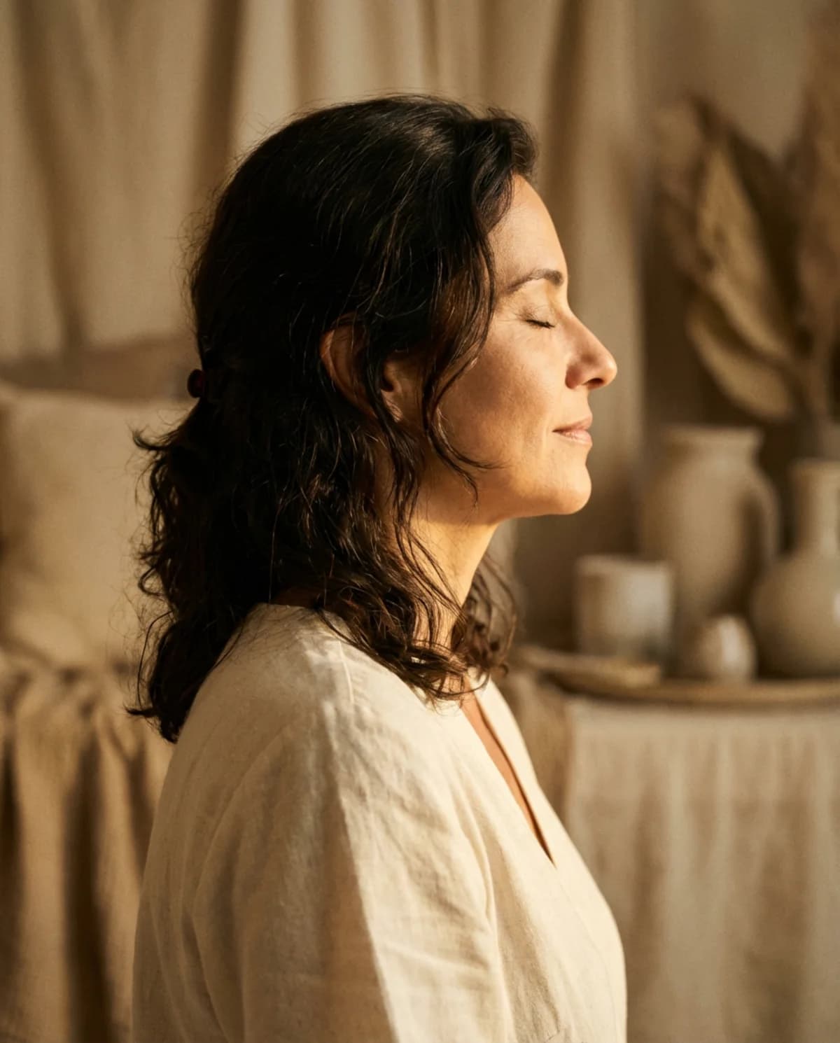 Linha mandibular firme — resultado de lifting não cirúrgico